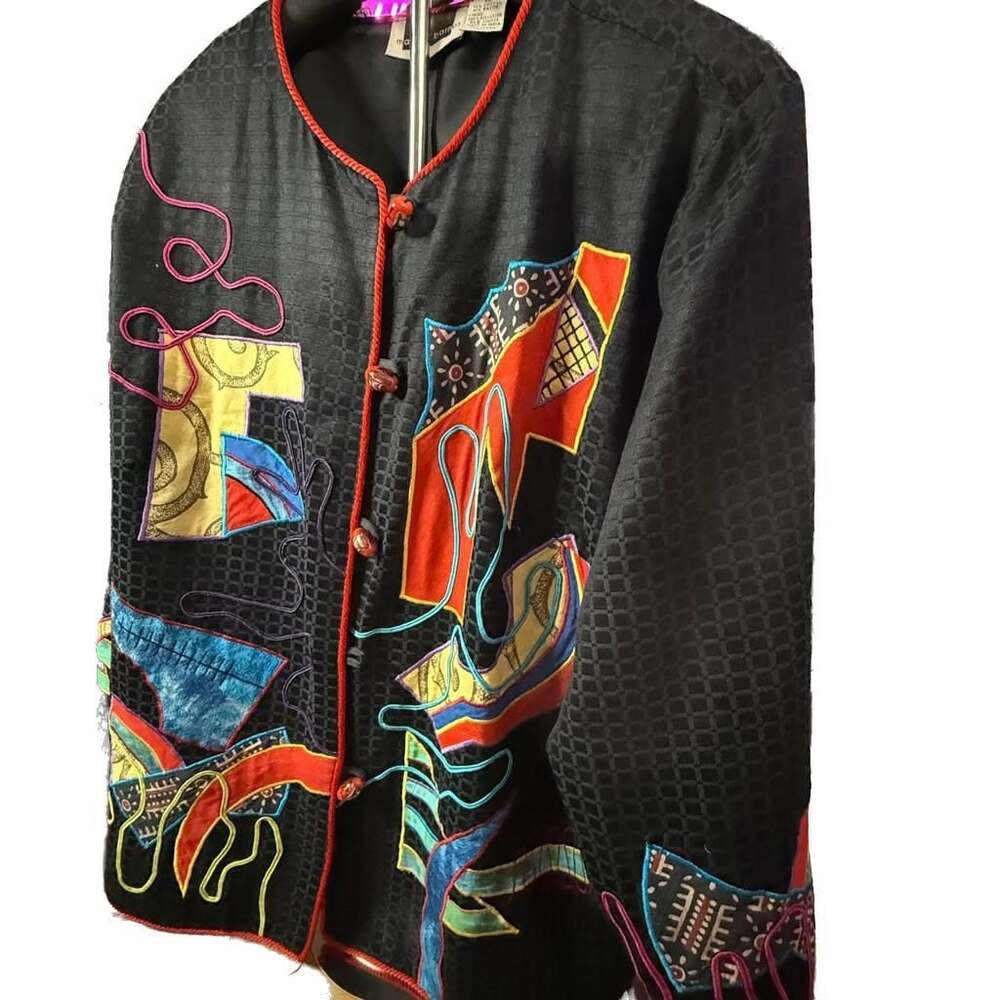 Julia Kim Vintage Embroidered Art To Wear Jacket